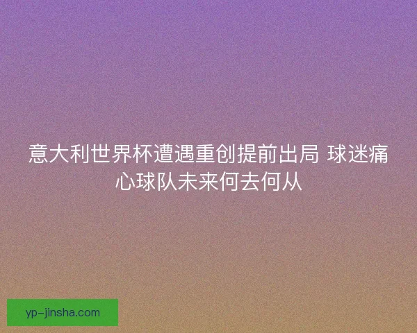 意大利世界杯遭遇重创提前出局 球迷痛心球队未来何去何从